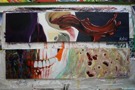 Tattoos - bone and splash - 61062